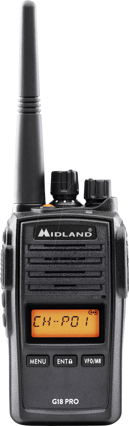 MIDLAND G18 PRO - PMR-Funkgerät, G18 Pro, IP67
