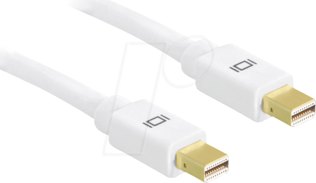 DELOCK 83471 - DisplayPort Kabel, DisplayPort mini Stecker, 0,5 m, weiß