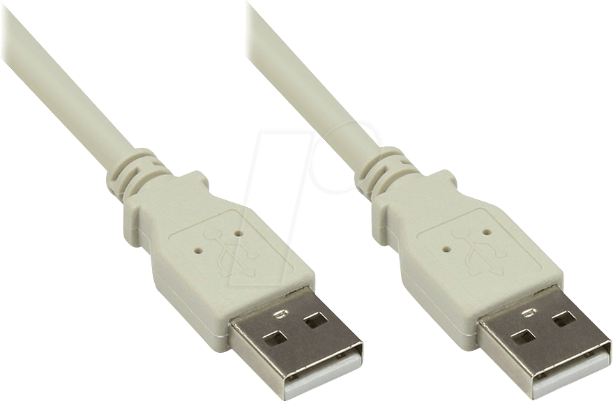 Thumbnail - GC 2212-AA5 - USB 2.0 Kabel, A Stecker auf A Stecker, grau, 5 m