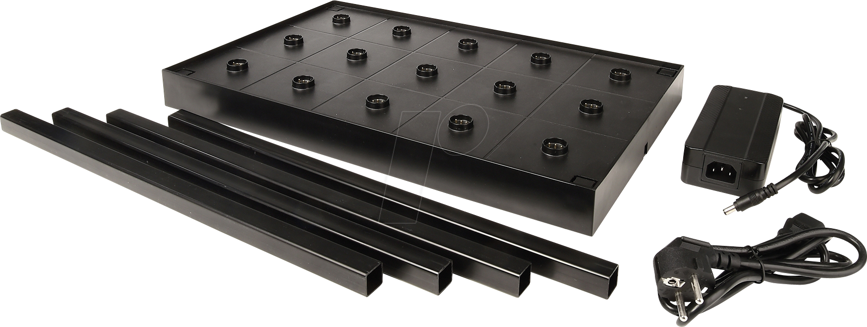 DEKO 930734 - 15-fach Ladestation inkl. Netzgerät für Leuchte Canis Mini