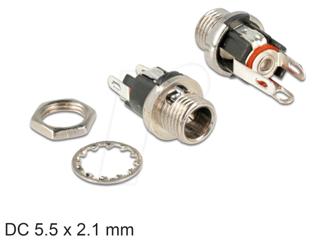 DELOCK 89910 - Steckverbinder, DC, Buchse zum Einbau