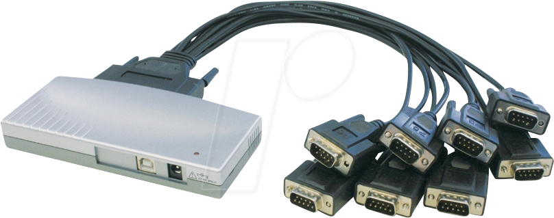 EXSYS EX-1338-2 - USB 2.0 Konverter, USB-B auf 8x RS-232, FTDI