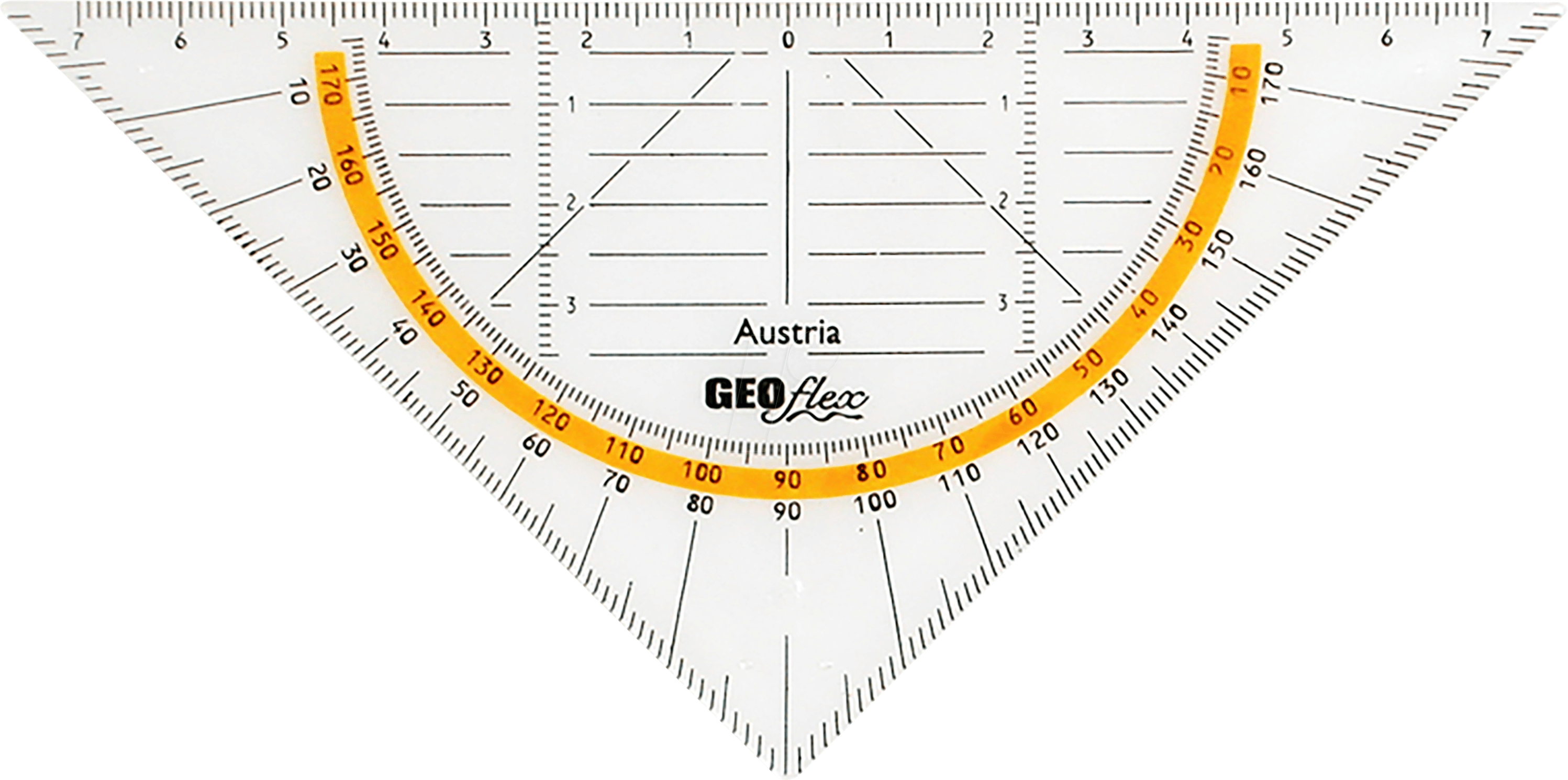 AR 23011 - Geometriedreieck, Hypotenuse-Länge 160 mm, flexibel