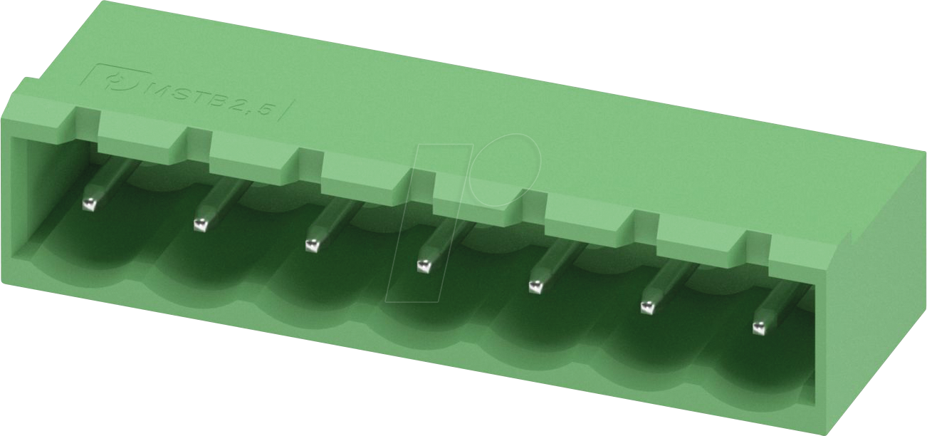 MSTBA 7-G 5,08 - Leiterplatten-Grundleiste, 7-polig, RM: 5,08 mm