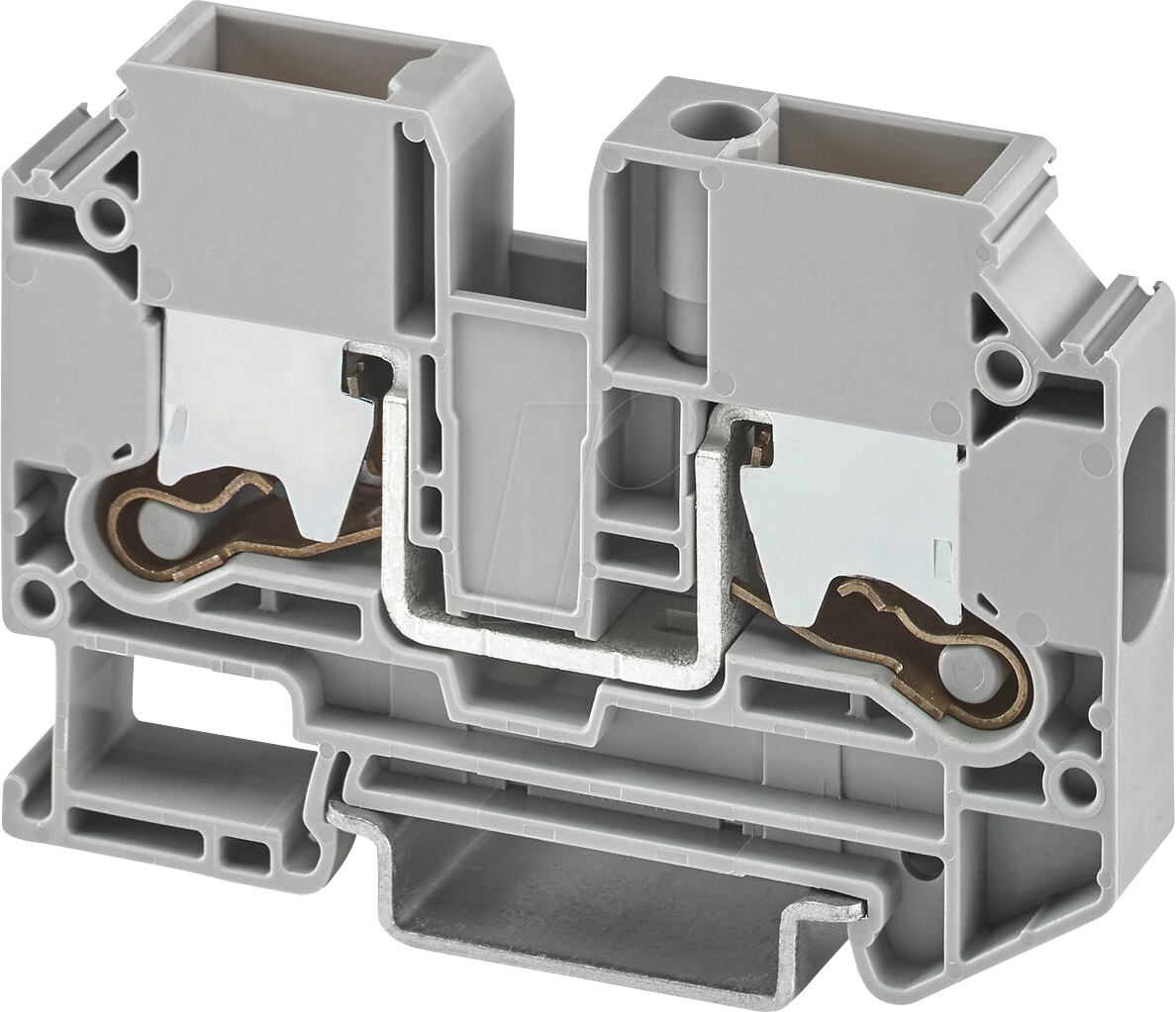 XTV 10 - Durchgangsklemme XTV Push-X, 10 mm² - grau