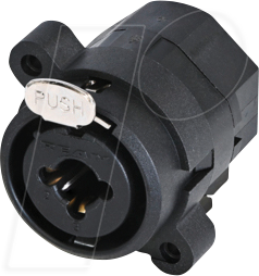 REAN RCJ9FI-V - XLR Einbaubuchse 3-polig kombiniert mit 6,35mm Klinkenbuchse ste