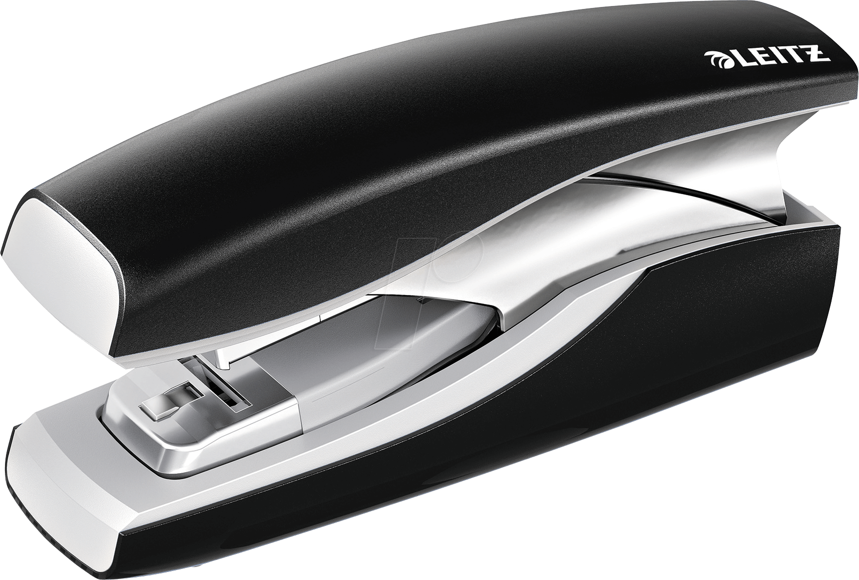 LEITZ 56030095 - Heftgerät, Softpress Flachhefter, bis zu 30 Blatt, NeXXt, schwar