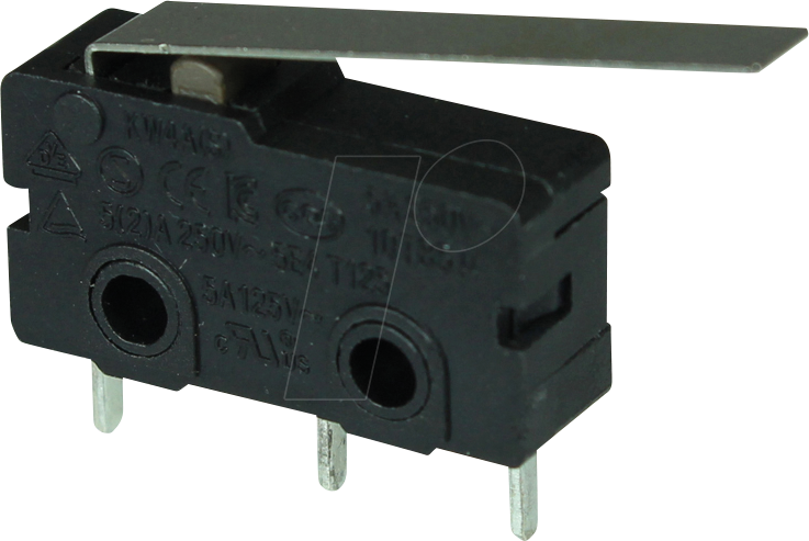 CB CSM40530F - Mikroschalter, 250 V 5A, 1 Wechsler, Flachhebel