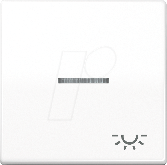 JG ABAS591 KO5L - Wippe mit Lichtleiter, Serie AS, ''Licht'', alpinweiß