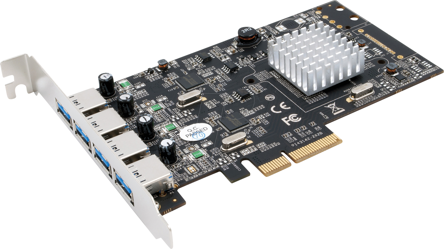 EXSYS EX-12004-2 - PCIe x4 > 4 x extern USB 3.1 Typ A