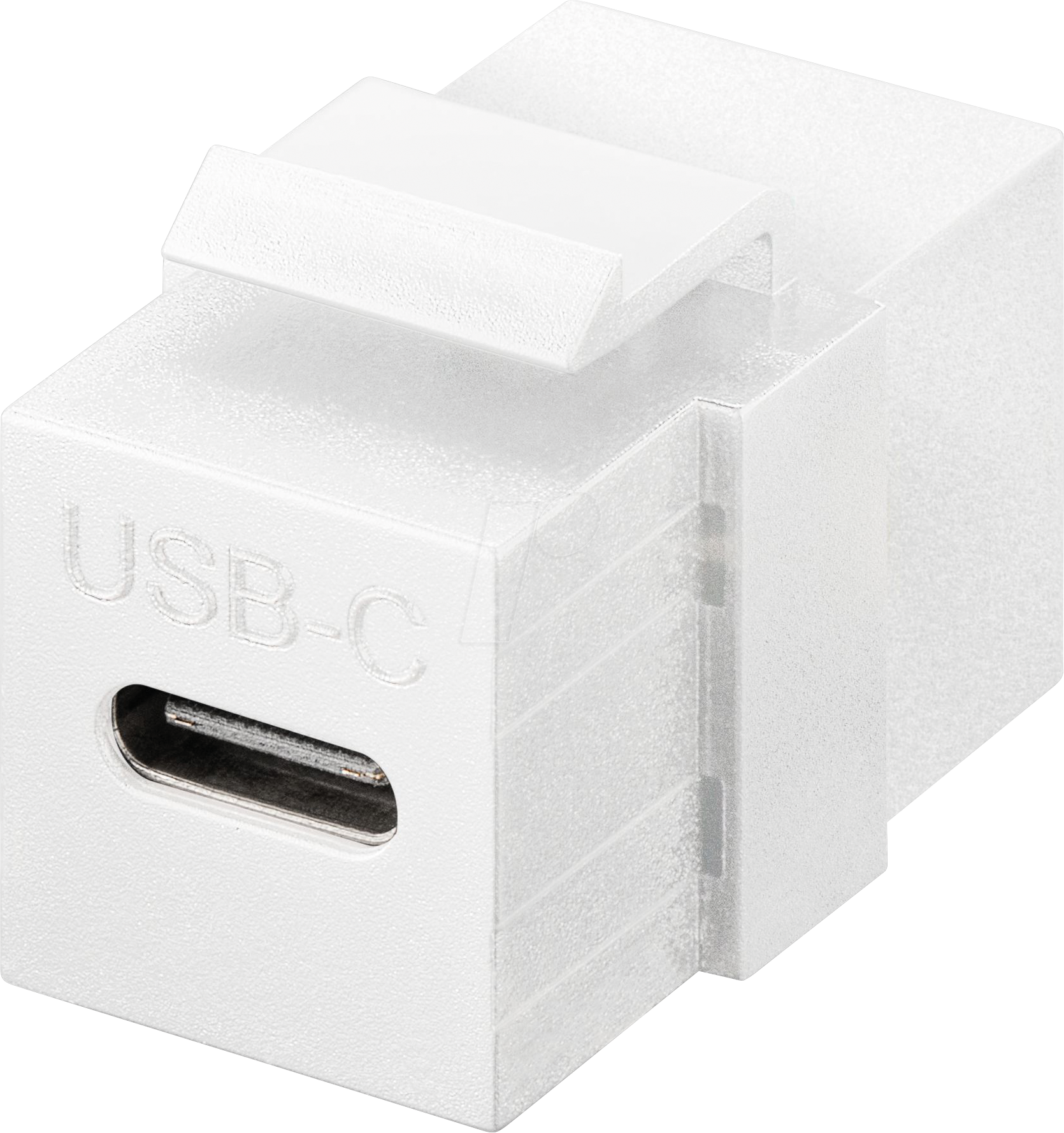 Thumbnail - GOOBAY 61262 - Keystone Modul USB-C 3.2 Gen 2 Buchse / Buchse, weiß
