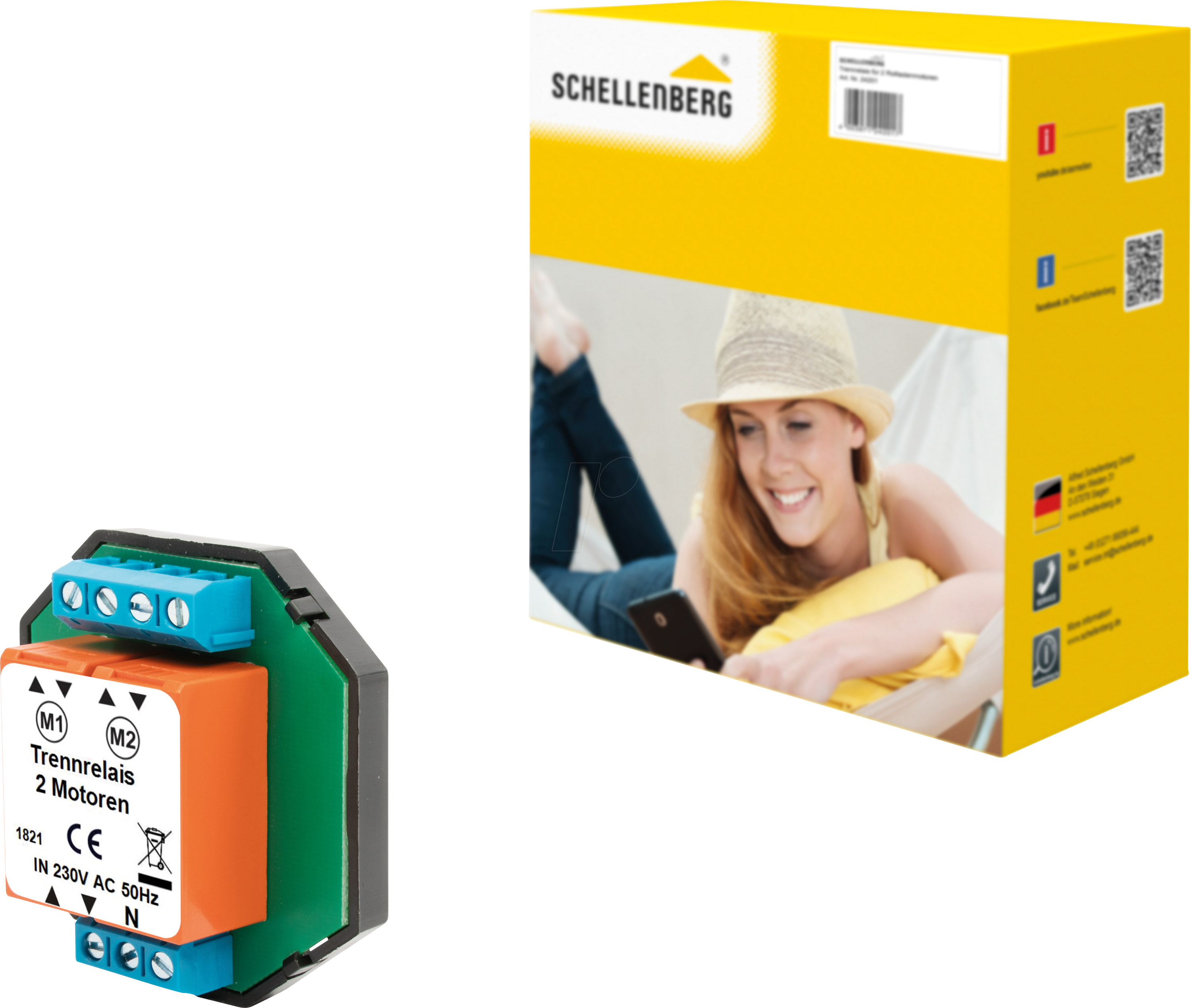 AS 24201 - Rolladen-Trennrelais, zentral, 2-fach