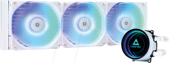 CFT CLC-360-RGBW - CHIEFTEC Iceberg White 360 AiO Wasserkühlung, ARGB, weiß