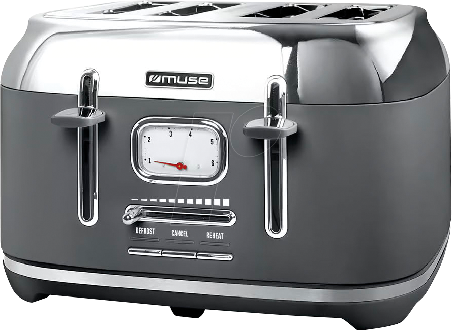 MUSE MS-131 DG - MUSE Edelstahl-Toaster grau MS-131 DG
