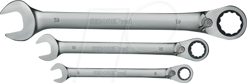 GEDO R07205012 - Ringratschenmaulschlüssel Satz, 8 - 39 mm, 12-teilig