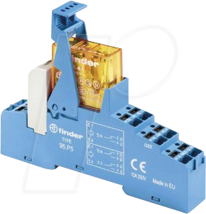 FIN 48.P6.8 24V - Koppelrelais - Push-In, 1 Wechsler, 24 V AC