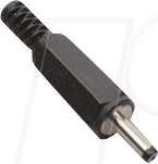 DC-HS 072104 - Hohlstecker Knickschutz, Ø außen: 3,5 mm, Ø innen: 1,45 mm
