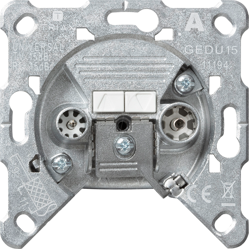 GIRA GEDU 15 - Antennensteckdose GEDU 15 15 dB