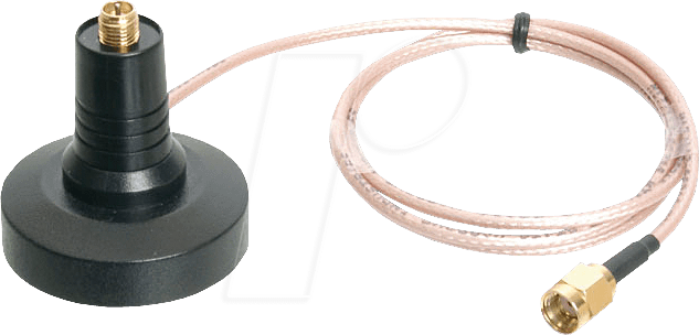 LAN DN-70101 - Magnetfuß für WLAN Antenne, Kabel SMA Reverse Buchse