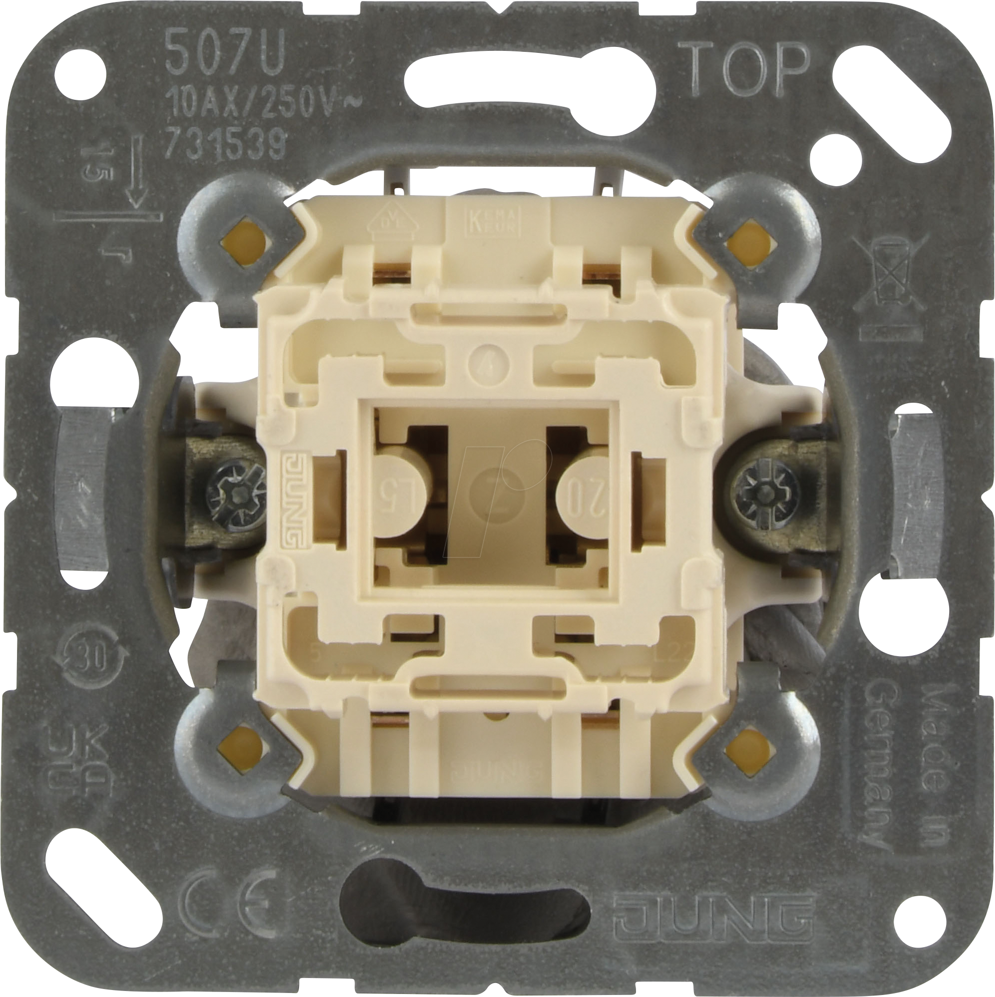 Thumbnail - JG 507 U - Kreuzschalter, 250 V AC, 10 A