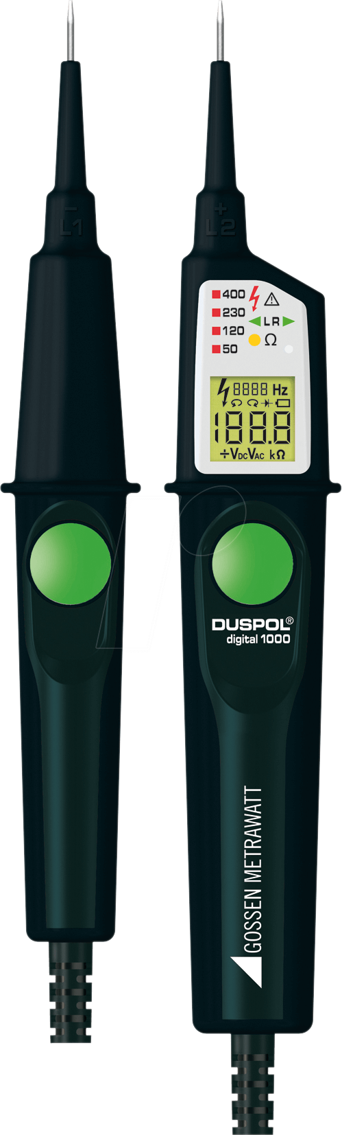 DP DIGITAL 1000 - Spannungsprüfer DUSPOL Digital 1000, 12-1000 V AC/DC, LCD