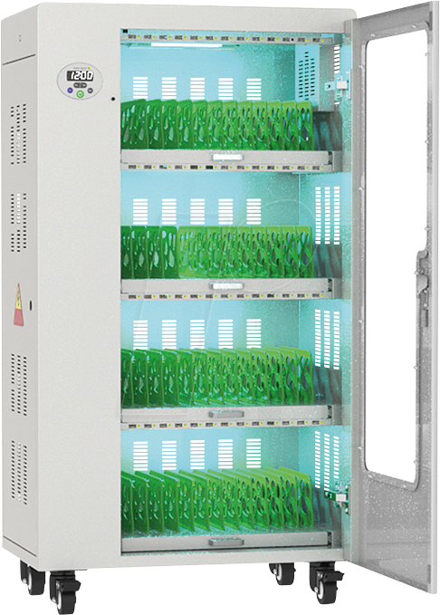 GC PCT01-C60G - Ladeschrank bis 11'', USB-C, UVC-Desinfektion, bis 60 Geräte