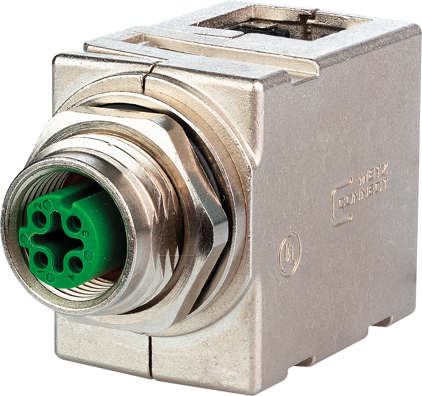 MC MWN911A115 - Kupplung M12-RJ45, 8-polig, gewinkelt