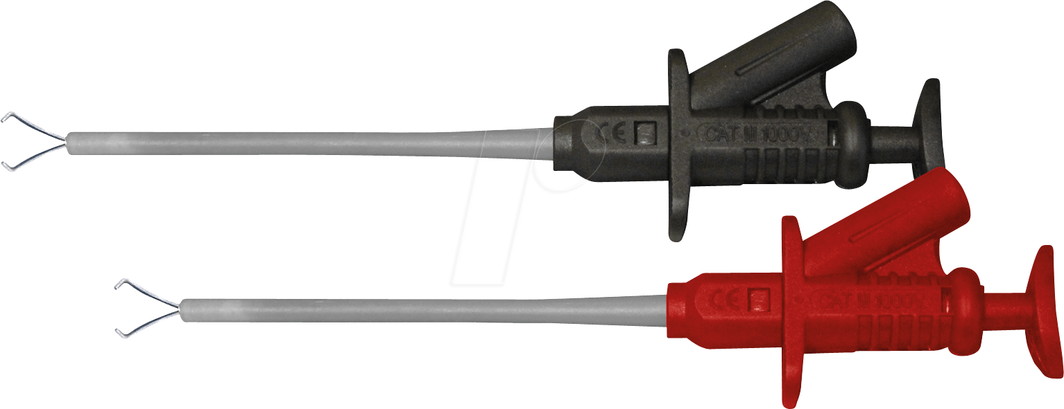 PEAKTECH 7010 - Abgreifklemme, 4 mm, Set, 5 A