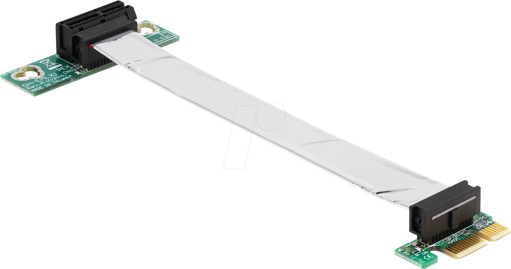 DELOCK 41839 - Riser Karte, PCIe x1 > x1, 7 cm Kabel, linksgerichtet