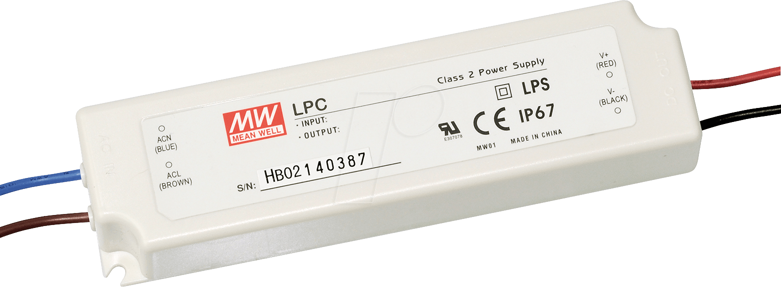 MW LPC-35-700 - LED-Trafo, 33 W, 9 - 48 V DC, 700 mA