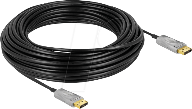 DELOCK 85887 - DisplayPort 1.4 AOC Kabel, 8K 60 Hz, 20 m