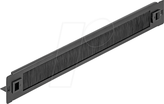 DELOCK 66552 - 19'' Bürstenleiste, 1HE, schwarz