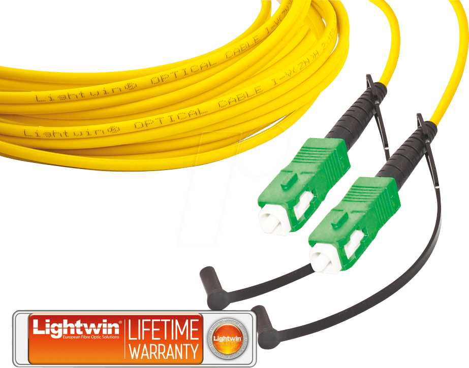 Thumbnail - LSP-09 SCA-SCA1 - Simplex LWL Patchkabel, SM OS2, SC/APC - SC/APC, 1 m