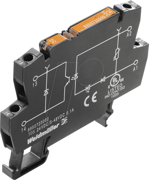 TOS 24-48 0,5A - Halbleiterrelais 1 NO, 5 - 48 V DC / 24 V DC, 0,5 A