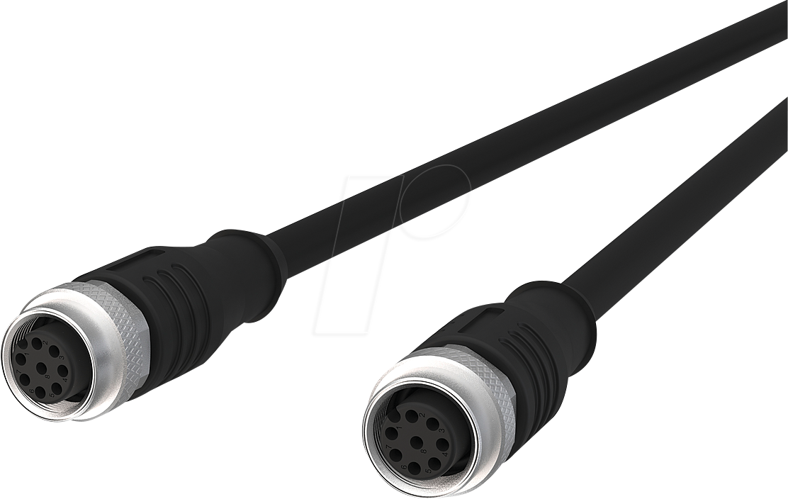 MC 142MHA22100 - Sensorleitung, M12, 8 pol, Ku > Ku, 10 m