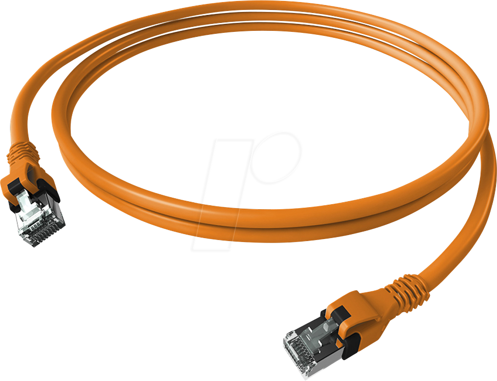 Thumbnail - CPP1OOAOAO0010 - Cat.6a Patchkabel, DualBoot, PushPull, S/FTP, orange, 1 m