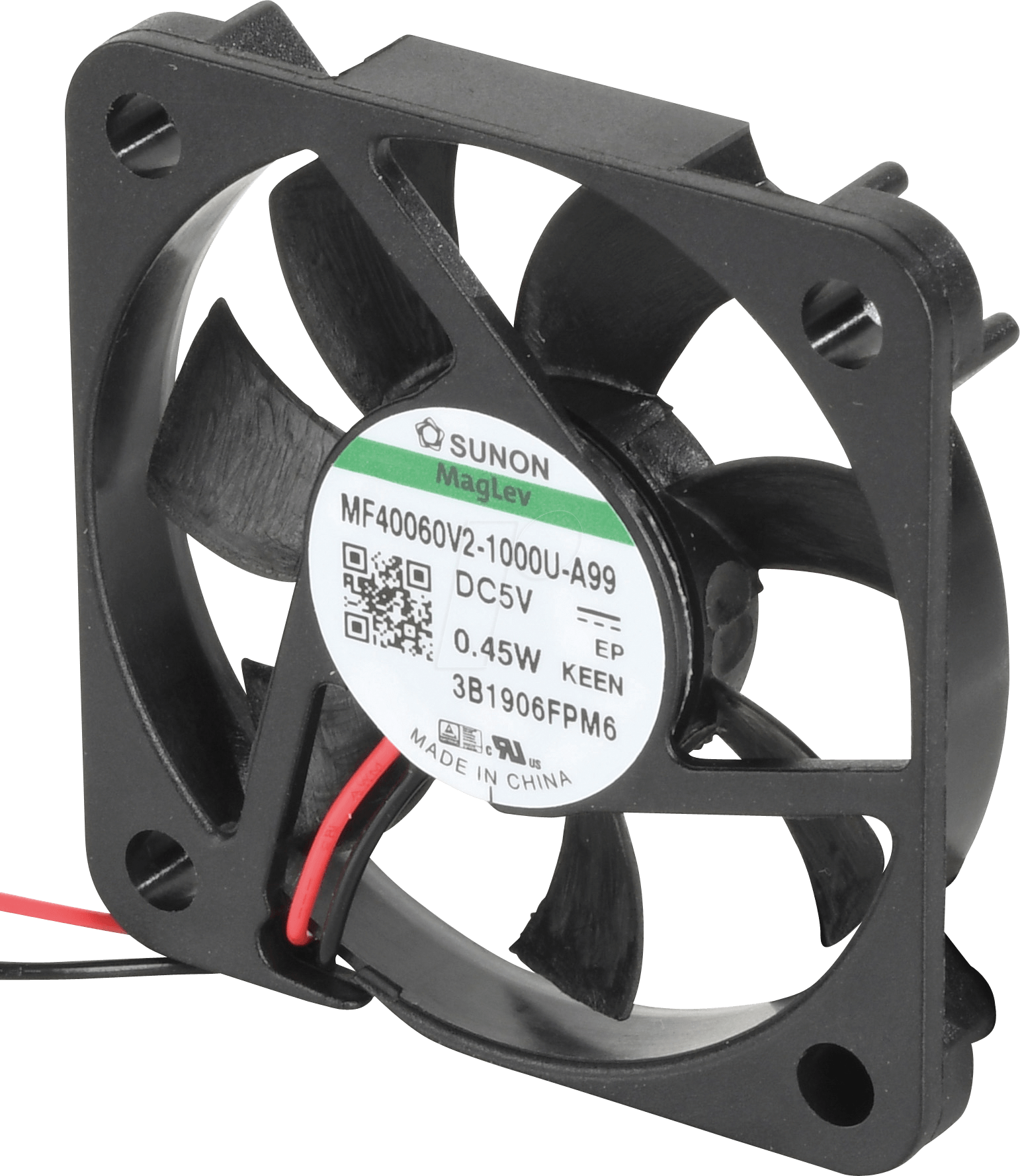 SUN MF40060V - Axiallüfter, 40x40x6mm, 5VDC, U/min:6000