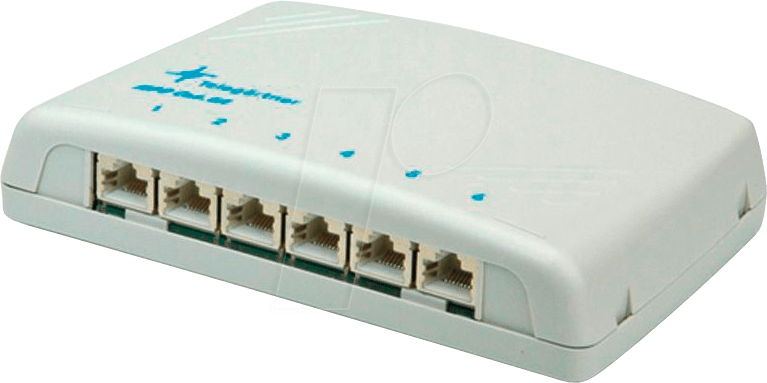 Thumbnail - TG J02021A0051 - Mini-Verteiler Cat.6A, 6 Ports