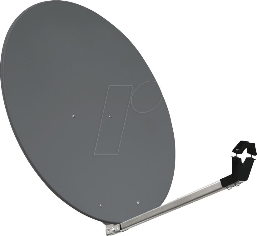 MEGASAT 0500295 - Sat Spiegel, Aluminium, 80 cm, anthrazit