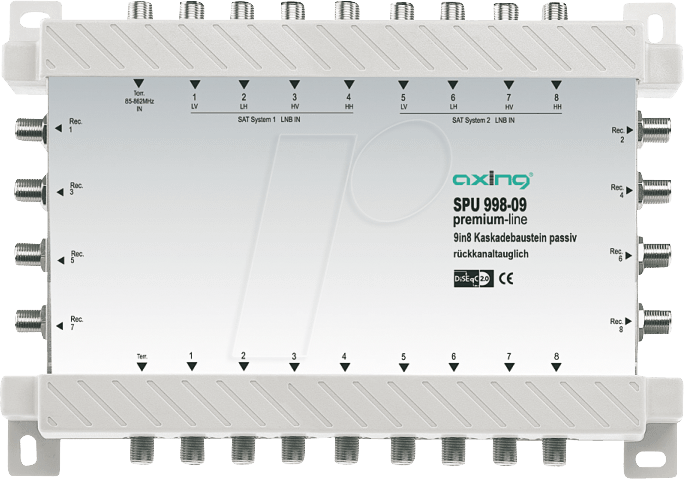 Thumbnail - SAT SPU998-09 - Multischalter, 9 / 8, Kaskadebaustein, Premium-Line
