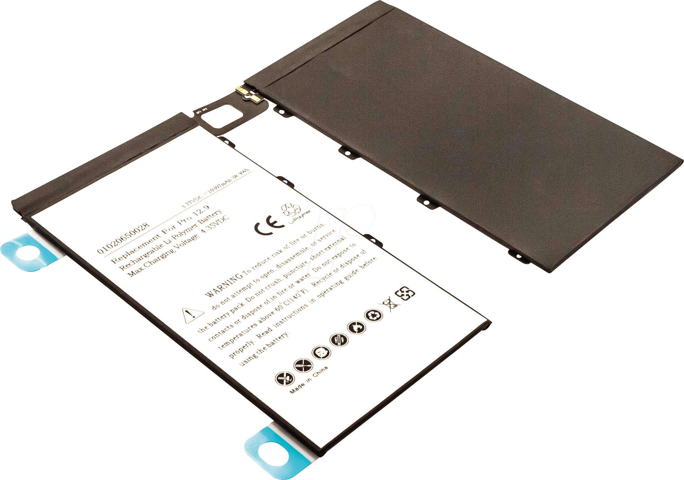AKKU 53837 - Tablet-Akku für Apple iPad Pro, Li-Po, 10307 mAh