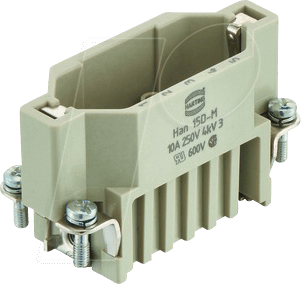 HAN 09210153001 - Einsätze 15-polig, Baugröße 10 A, gerade