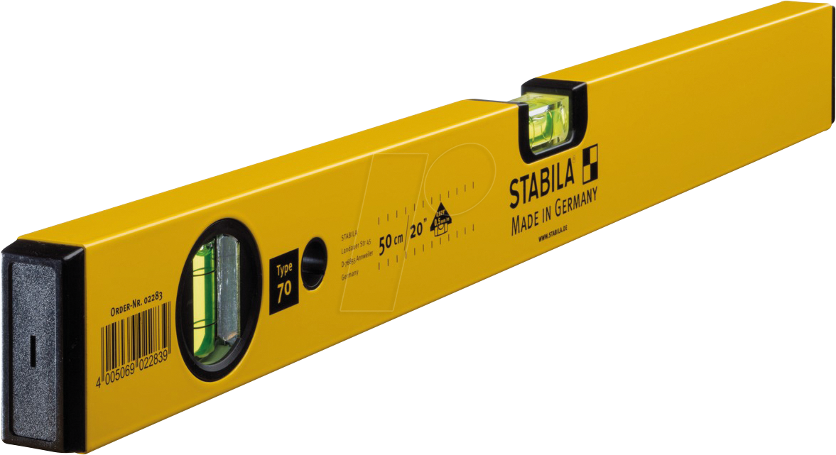 Thumbnail - STABILA 02283 - Wasserwaage, Balkenwasserwaage, Type 70, 500 mm