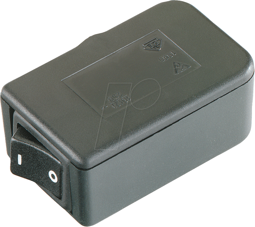 SES-SW - Schnur-Endschalter, 10A-250V, 1x Aus, schwarz