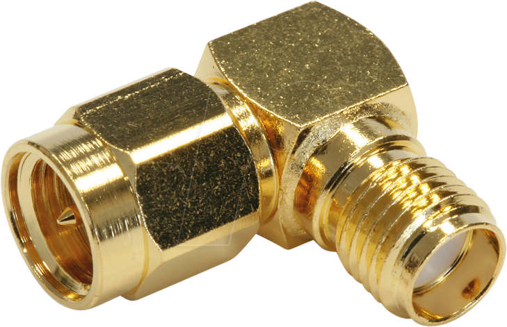 TG 100024792 - SMA-Verbinder Stecker/Buchse abgewinkelt, vergoldet