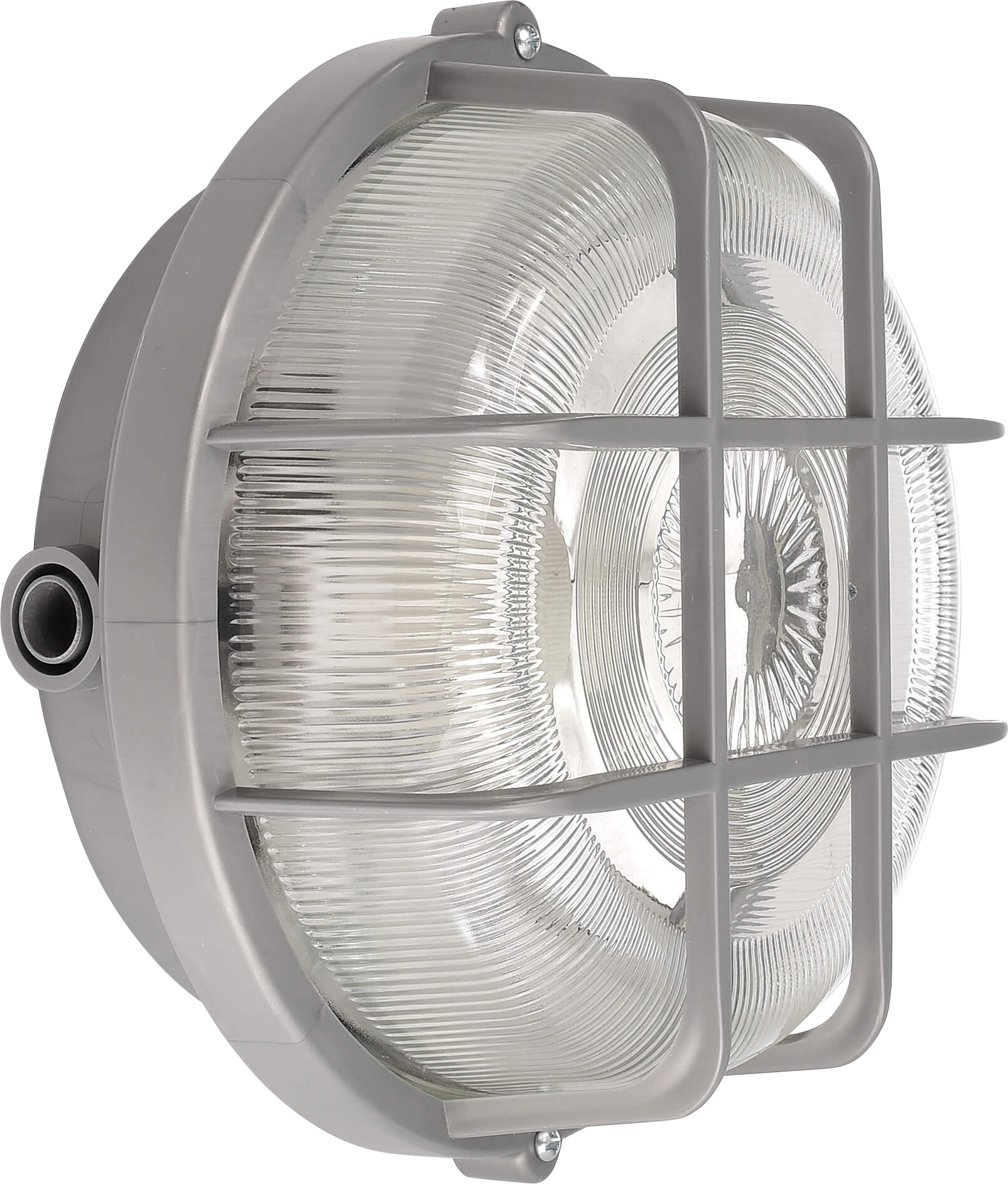 DEKO 731164 - Decken- und Wandaufbauleuchte, Sotano Retro, rund, 1x E27, Grau