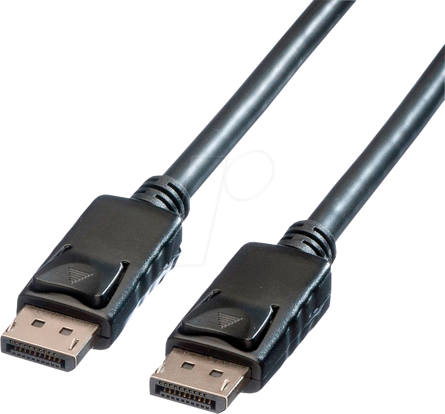 Thumbnail - ROLINE 11045984 - DisplayPort 1.2 Kabel, 4K 60 Hz, TPE, 5,0 m