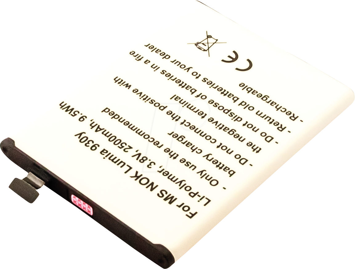 AKKU 13289 - Smartphone-Akku für Microsoft-Geräte, Li-Po, 2500 mAh