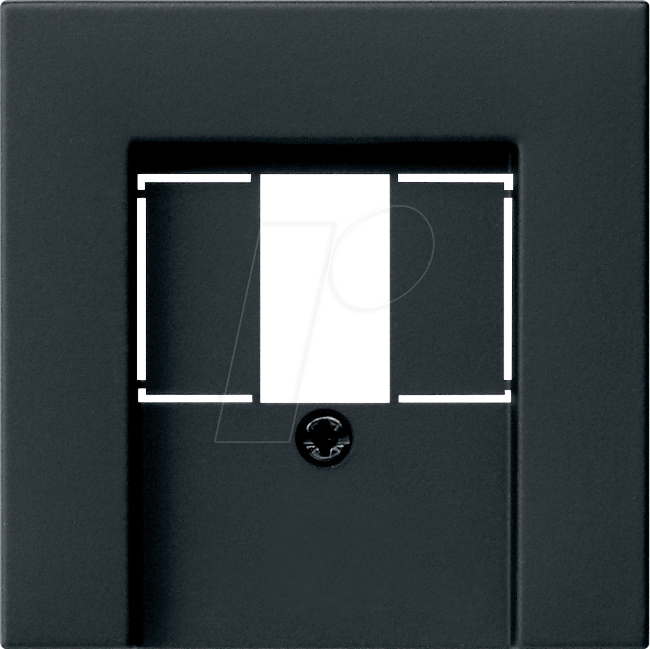 GIRA55 TAE SW - Abdeckung für TAE und USB schwarz matt