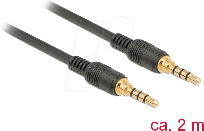 DELOCK 85598 - Kabel Klinke, 3,5 mm, 2,0 m